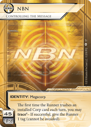 Android Netrunner NBN: Controlling the Message Image