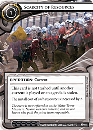 Android Netrunner Scarcity of Resources Image