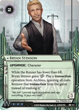 Android Netrunner Bryan Stinson Image