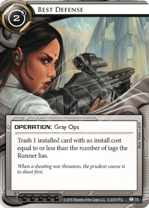 Android Netrunner Best Defense Image