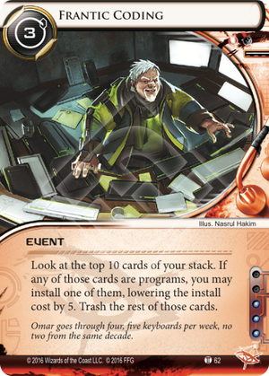 Android Netrunner Frantic Coding Image