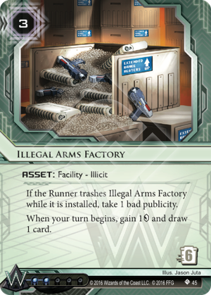 Android Netrunner Illegal Arms Factory Image
