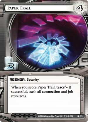 Android Netrunner Paper Trail Image