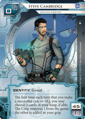 Android Netrunner Steve Cambridge: Master Grifter Image