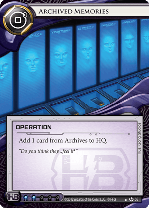Android Netrunner Archived Memories Image