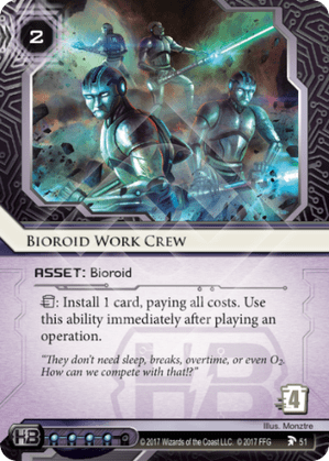 Android Netrunner Bioroid Work Crew Image