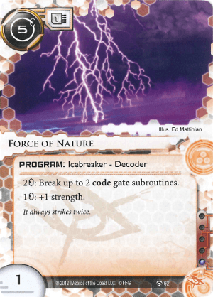 Android Netrunner Force of Nature Image