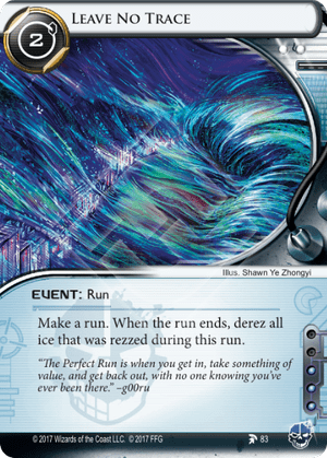 Android Netrunner Leave No Trace Image