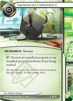 Android Netrunner Sacrificial Construct Image